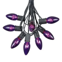 Novelty Lights 100 Feet C9 Christmas String Light Set, Vintage Holiday Hanging Light Set, Black Wire -Northlight Shop GUEST 79dccc3e 6dad 4028 8b03 8d4304f19d89