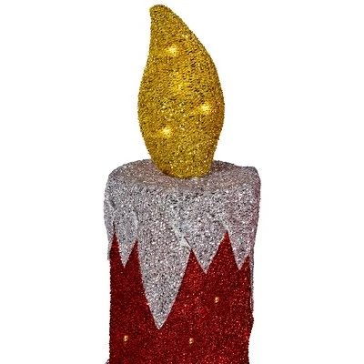 Northlight LED Lighted Candles Outdoor Christmas Decorations - 22.75" - Red - Set Of 2 6 Northlight LED Lighted Candles Outdoor Christmas Decorations - 22.75" - Red - Set Of 2 - Image 6