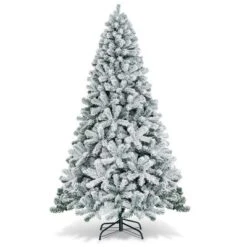 Costway 6/7.5/9 Ft Snow Flocked Hinged Artificial Christmas Tree Unlit Metal -Northlight Shop GUEST 7d5f039e c4cf 46dd 9218 290b56b6a75f