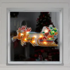 Northlight 23" Lighted Santa And Reindeer Christmas Window Silhouette -Northlight Shop GUEST 80d9c990 484d 4f00 b1f6 bc320a4c6060