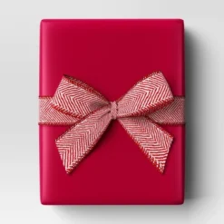 30” 25 Sq Ft Christmas Roll Wrap Solid Red - Wondershop™