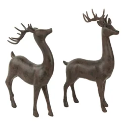 Northlight Standing Deer Christmas Decorations - 14" - Brown - Set Of 2 -Northlight Shop GUEST 86caf76d 16a0 457d b001 38d4f8242da9