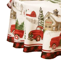 Elrene Vintage Christmas Tree Farm Holiday Tablecloth - Elrene Home Fashions -Northlight Shop GUEST 87d5cc6e 799d 4462 98b8 2abea895de2f