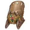 Northlight 8.75" Brown And Gold Sleigh Tabletop Christmas Decoration