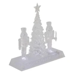 Northlight LED Lighted Icy Crystal Nutcracker And Christmas Tree Decoration - 9" - White Lights -Northlight Shop GUEST 8f5ca650 a627 430d ab9c 548c2a44fa66