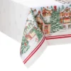 Elrene Storybook Christmas Village Holiday Tablecloth - Elrene Home Fashions