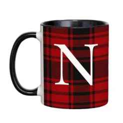 Personalization Mall Christmas Red Plaid Initial Coffee Mug -Northlight Shop GUEST 92b1758b 8e74 4ff5 b99f 6db6c1818c4e