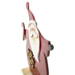 Northlight Santa With Candy Cane And Snowflake Wooden Christmas Decoration - 12" -Northlight Shop GUEST 951451e5 3c81 40dc 8a48 c55753ea4720