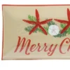 Gallerie II Merry Christmas Starfish Slump Glass Platter