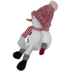 Northlight Sitting Winter Snowman Christmas Decoration - 16" - Red And White -Northlight Shop GUEST 9a44e166 50f0 463f 9d31 98f01a9b33ca