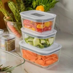OU Glass Food Storage Container 5 Cup - Oven, Microwave, Freezer & Dishwasher Safe, Airtight Leak Proof Lid With Microwave Valve, Stackable Glass Jar 20 OU Glass Food Storage Container 5 Cup - Oven, Microwave, Freezer & Dishwasher Safe, Airtight Leak Proof Lid With Microwave Valve, Stackable Glass Jar -Northlight Shop GUEST 9adf561b a4a5 4386 ac64 91b8860f962b 1