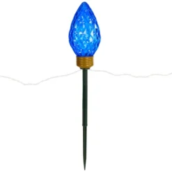 Northlight LED Lighted C9 Style Christmas Pathway Lawn Stakes - 8 Ft - Multi - 5-Count -Northlight Shop GUEST 9b692789 cf6e 481b a16d 17401ea47f07