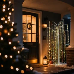 LuxenHome 6Ft White Willow Artificial Tree With 10 Pre-Lit Branches Multicolored -Northlight Shop GUEST 9f063544 158a 4bd7 bb75 d402eea4e729