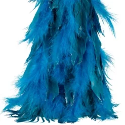 Northlight Small Two-Tone Layered Feathers Cone Tree Christmas Decoration - 16" - Turquoise -Northlight Shop GUEST 9fefa67d 6f79 4075 8e52 8ededd6a66a0
