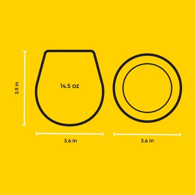 JoyJolt Spirits Stemless Wine Glasses For White Or Red Wine - Set Of 8 -15-Ounces 7 JoyJolt Spirits Stemless Wine Glasses For White Or Red Wine - Set Of 8 -15-Ounces - Image 7