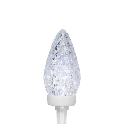 Northlight Patriotic LED C9 Faceted Christmas Lights - Red, White And Blue - 66' White Wire - 100ct 5 Northlight Patriotic LED C9 Faceted Christmas Lights - Red, White And Blue - 66' White Wire - 100ct - Image 5