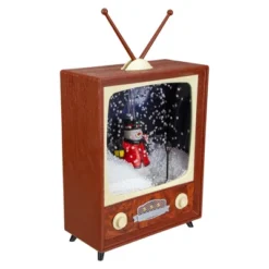 Northlight LED Lighted Musical Snowing Snowman TV Set Christmas Decoration - 12" -Northlight Shop GUEST a21e6a4f 861d 4907 b1b2 92d0a9289b38