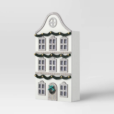 Christmas Lit Mantle House White - Wondershop™ 2 Christmas Lit Mantle House White - Wondershop™ - Image 2