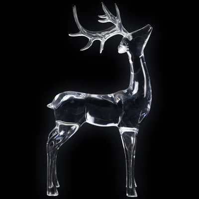 Northlight Standing Acrylic Deer Christmas Decoration - 15" 2 Northlight Standing Acrylic Deer Christmas Decoration - 15" - Image 2