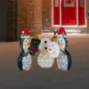 Northlight LED Lighted Penguins Building Snowman Outdoor Christmas Decoration - 35" - Set Of 3