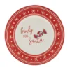 Melrose Ceramic Santa Candy Plate (Set Of 4)