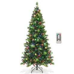Costway 6FT/7FT/8FT Pre-Lit Artificial Christmas Tree 9 Lighting Modes With 300/400/500 LED Lights & Timer -Northlight Shop GUEST b397e2af c4d8 4482 86cf dd92e30009d7