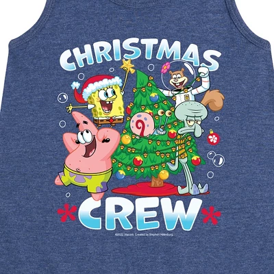 Girls' - SpongeBob SquarePants - Christmas Crew Graphic Sleeveless Aline Dress 1 Girls' - SpongeBob SquarePants - Christmas Crew Graphic Sleeveless Aline Dress