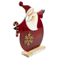 Northlight Santa With Candy Cane And Snowflake Wooden Christmas Decoration - 12" -Northlight Shop GUEST b6105921 8773 40c5 a4e2 7521e0306e6b