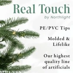 Northlight Real Touch™ Pre-Lit B/O Tamarack Pine Artificial Christmas Tree With Burlap - 2' Warm White LED -Northlight Shop GUEST b87c5bab 2e7d 44ba 9ab8 2a5f4f732bbf