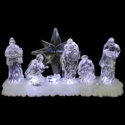 Northlight LED Lighted Nativity Scene Acrylic Christmas Decoration - 12.25" -Northlight Shop GUEST b9411540 c046 477d 9835 c74fb1258881
