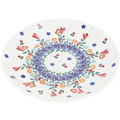 Blue Rose Polish Pottery Vena Dessert Plate -Northlight Shop GUEST bbb2a6ec ca3b 4ad4 9372 10985289950f