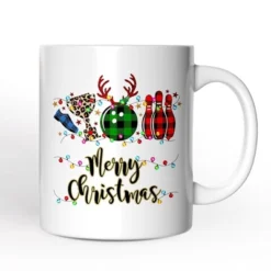 Bowling Buffalo Plaid Christmas Mug, Ball Pins And Trophy (Non-Custom Only)| OrnamentallyYou -Northlight Shop GUEST c196ea7a 6672 4475 aad5 fed9a2490fac