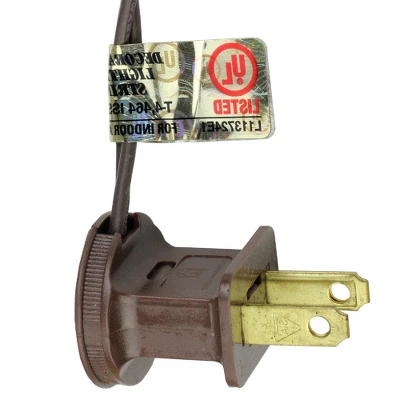 Northlight 100ct Faceted LED C9 Christmas Lights Warm White - 66' Brown Wire 2 Northlight 100ct Faceted LED C9 Christmas Lights Warm White - 66' Brown Wire - Image 2