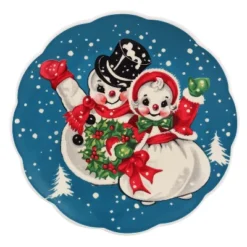 Mr. Christmas Nostalgic Ceramic Scalloped Christmas Plate Set - Bold - 8" - Set Of 4 -Northlight Shop GUEST c5f82fe4 02f6 4b31 b8e6 15a7d28bbeb5