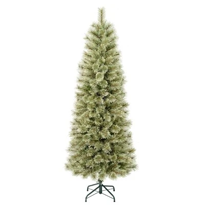 National Tree Company First Traditions Unlit Slim Arcadia Cashmere Pine Hinged Artificial Christmas Tree 3 National Tree Company First Traditions Unlit Slim Arcadia Cashmere Pine Hinged Artificial Christmas Tree - Image 3