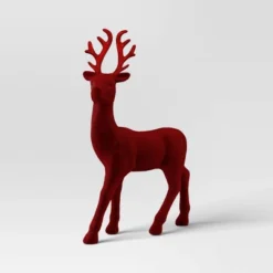 12" Christmas Flocked Standing Deer Decor - Wondershop™ -Northlight Shop GUEST cb68b72d f64b 466c 979a 4e597701f31f