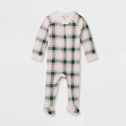 Baby Plaid Ribbed Holiday Matching Family Footed Pajama - Wondershop™ Cream -Northlight Shop GUEST d24c44bb fb45 4efe b7d0 d814bd072655