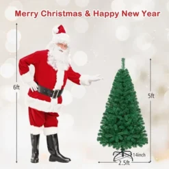 Costway 5/6/7/8 FT Artificial Christmas Tree Unlit Christmas Tree With 350/650/950/1138 Branch Tips Foldable Metal Stand -Northlight Shop GUEST d32e035c d7ba 49fe ae75 096e388d24d2