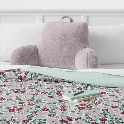 Faux Shearling Bed Rest Pillow - Room Essentials™ 1 Faux Shearling Bed Rest Pillow - Room Essentials™