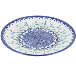 Blue Rose Polish Pottery Vena Dessert Plate -Northlight Shop GUEST dde63dd7 81c6 4606 9191 decf5e5e11b2