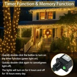 Itopfox Connectable 200 LED String Lights Indoor Outdoor, 66FT Warm White Christmas Lights Waterproof, 13 Modes With Timer, Twinkle Fairy Lights Plug -Northlight Shop GUEST df267858 8ae0 4e5d 8cb5 e6165d9602fd