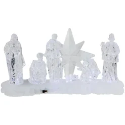 Northlight LED Lighted Nativity Scene Acrylic Christmas Decoration - 12.25" -Northlight Shop GUEST dfd86312 4d7f 42ad ad73 d60084117f70