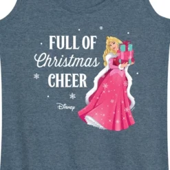 Women's - Disney - Full Of Christmas Cheer Aurora Graphic Racerback Tank