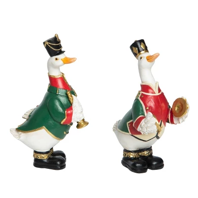 Transpac Small Resin Duck Nutcracker Figurine Set Of 2 For Christmas Home Decorations And Decorative Objects 1 Transpac Small Resin Duck Nutcracker Figurine Set Of 2 For Christmas Home Decorations And Decorative Objects