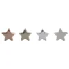 Transpac Ceramic Star Decor Set Of 4 Christmas Home Decorations Clay Decorative Objects For Holiday Cheer