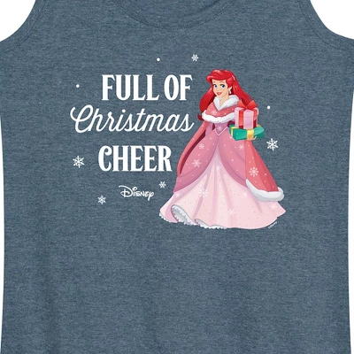 Women's - Disney - Full Of Christmas Cheer Ariel Graphic Racerback Tank 1 Women's - Disney - Full Of Christmas Cheer Ariel Graphic Racerback Tank
