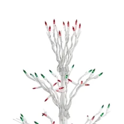 Northlight 6' Prelit Artificial Christmas Tree White Lighted Cascade Twig Outdoor Decoration - Multi-Color Lights -Northlight Shop GUEST f5e3ce39 43c9 4da2 bd1a 6173b512fdfc