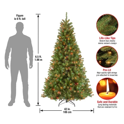 Prelit North Valley Spruce Artificial Christmas Tree Multicolor Lights - National Tree Company 4 Prelit North Valley Spruce Artificial Christmas Tree Multicolor Lights - National Tree Company - Image 4