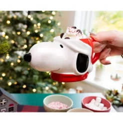 Silver Buffalo Peanuts Snoopy Christmas 3D Sculpted Ceramic Mug | Holds 20 Ounces -Northlight Shop GUEST fa1ee5f5 c082 433c a01e 1df7cedf9f95
