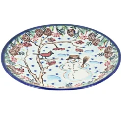 Blue Rose Polish Pottery Vena Dessert Plate -Northlight Shop GUEST fc4e0a73 c9bb 4023 80d3 bf89c32b0d91